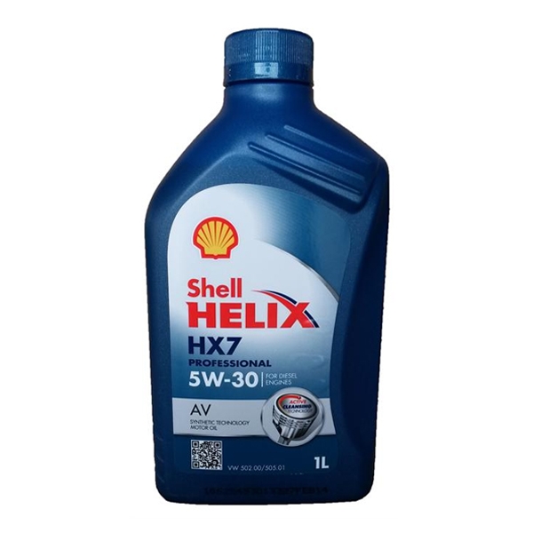 Масло моторное синтетическое - SHELL HELIX HX7 PRO AV 5W30 1л